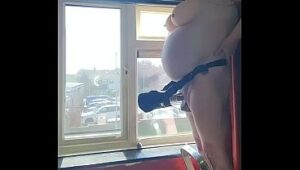 Wearing my window-side outfit as you fuck me from behind