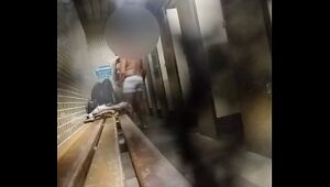Trucker grabs my dick in a bathroom encounter