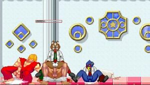 Ryu and Ken vs Fox McCloud and Falco in MUGEN furry showdown