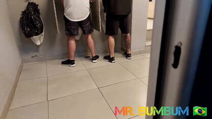 Day 14: Gangbang in the gym bathroom with trio